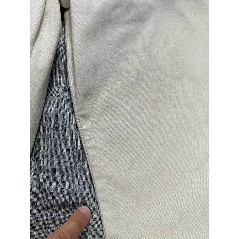 Johnnie-O Pants Mens 40x32 Off-White Straight Leg Stretch Beachy Coastal Prep